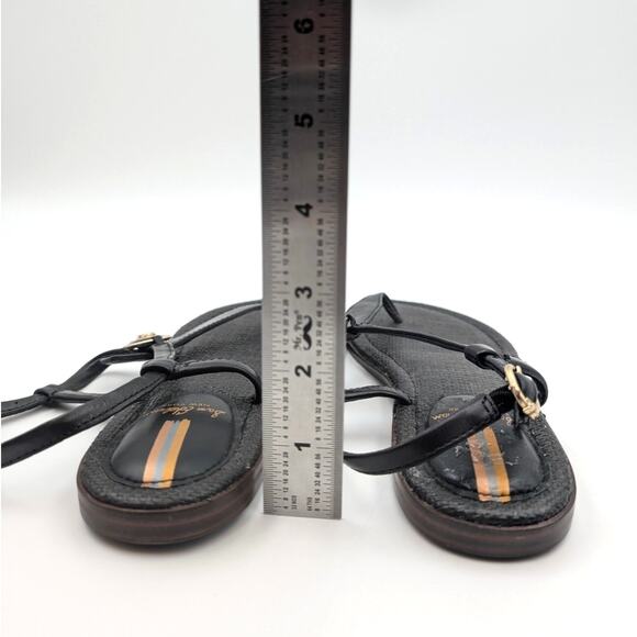 Sam Edelman Gigi Signet Sandal Women's Ankle Strap Black Size US6M EU36 - Picture 4 of 9
